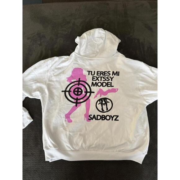 Sad boyz hoodie Junior H 'Tu Eres mi Extssy Model Size L - Picture 2 of 3